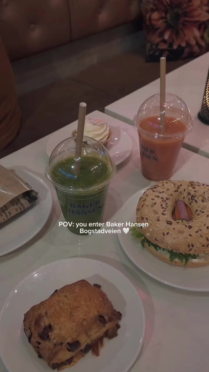 Bakst, bagel og drikke hos Baker Hansen